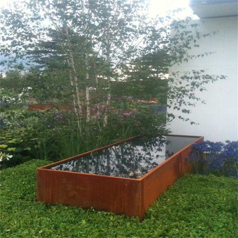 Industrial Landscape Backyard Corten Water Fountain Household Retail